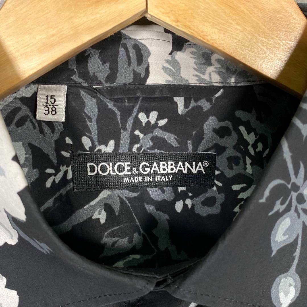 『DOLCE&GABBANA』ドルチェアンドガッバーナ (38) 花柄シャツ