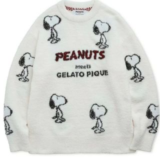 Lサイズ ジェラートピケPEANUTS ジェラートジャガードプルオーバー