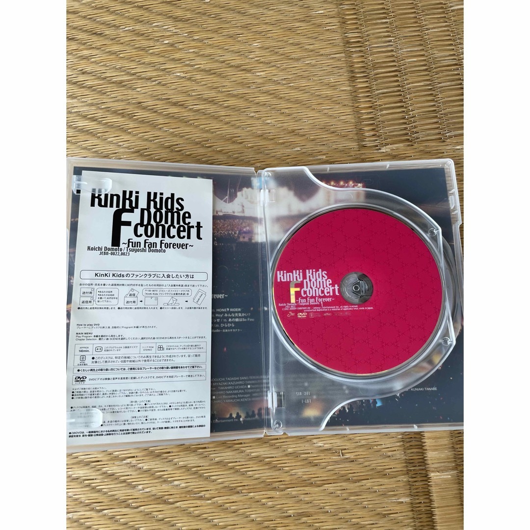 KinKi Kids(キンキキッズ)のKinKi Kids F コンサート DVD エンタメ/ホビーのDVD/ブルーレイ(ミュージック)の商品写真