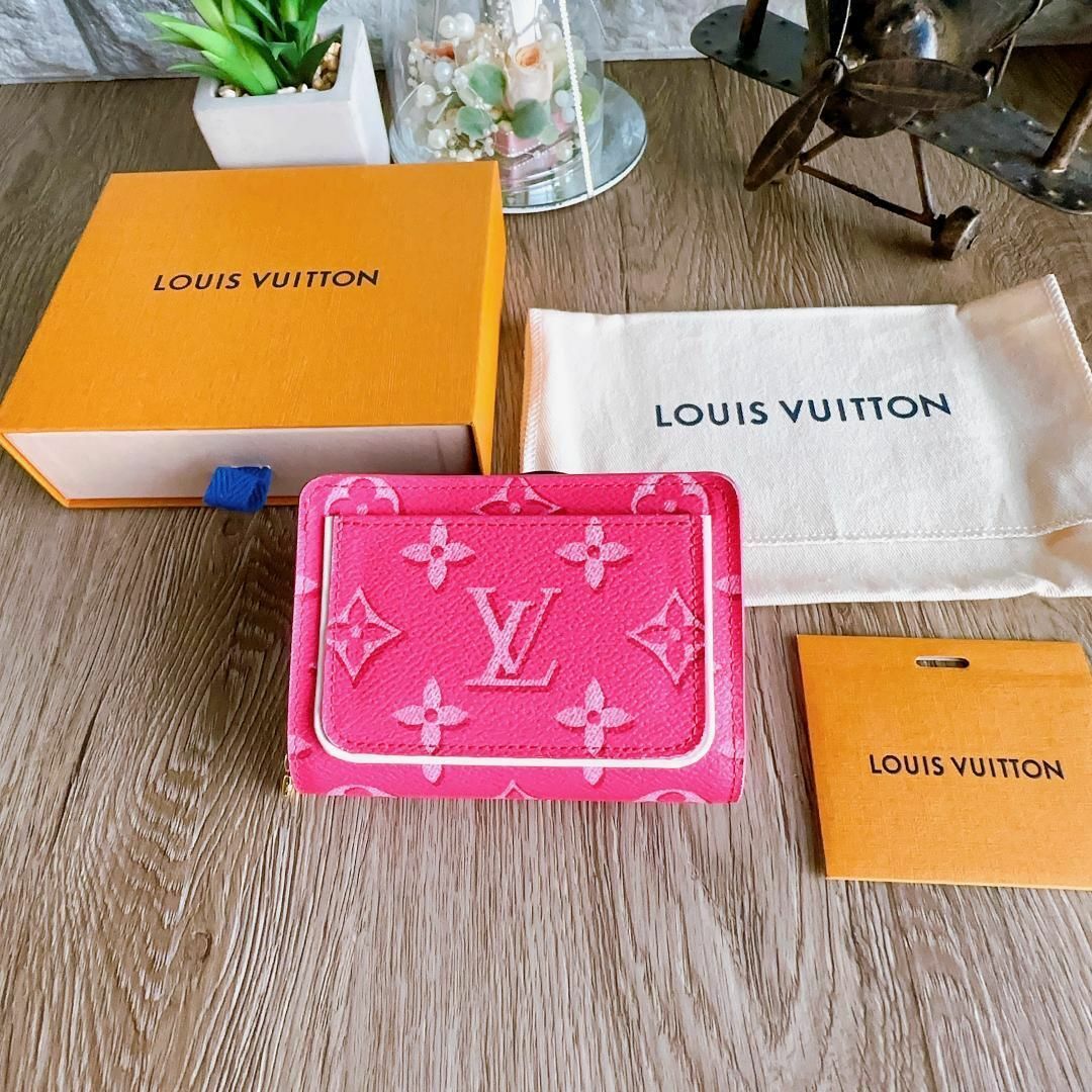 LOUIS VUITTONポルトフォイユ ルー　二つ折り財布フューシャICチップ