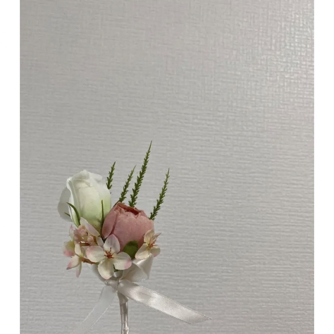 【美品】アーティフィシャルフラワー ブーケ ブートニア ウェディング 結婚式