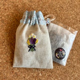 sayuha様　専用　花束刺繍入　ラベンダーポプリサシェ(その他)