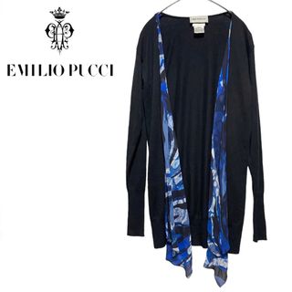 EMILIO PUCCI エミリオプッチ カシミア シルク スカーフカーディガン