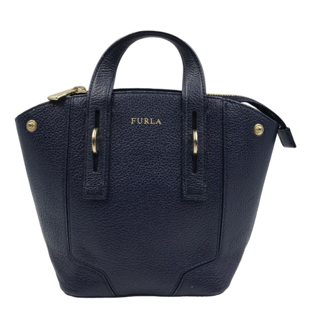 FURLA フルラ ミニ ハンドバッグ レザー 783352 ネイビー  1