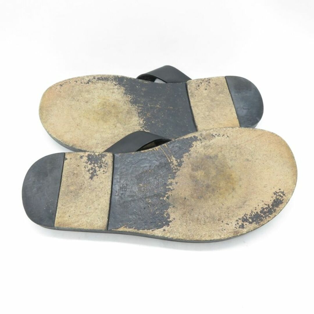 JIMMY CHOO(ジミーチュウ)のJIMMY CHOO LEATHER FLAT SANDAL メンズの靴/シューズ(サンダル)の商品写真
