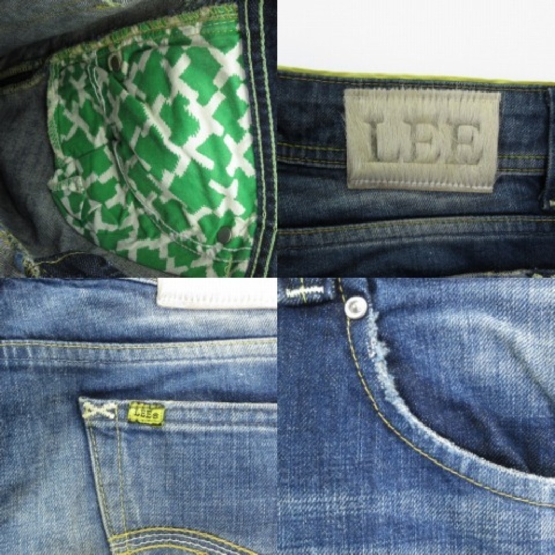 Lee(リー)のリー LEE デニムパンツ ジーンズ USED加工 青系 27インチ ■GY12 レディースのパンツ(デニム/ジーンズ)の商品写真