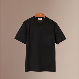 エルメス(Hermes)のHERMES エルメス メンズTシャツ H刺繍 ブラック 黒 Lサイズ(Tシャツ/カットソー(半袖/袖なし))
