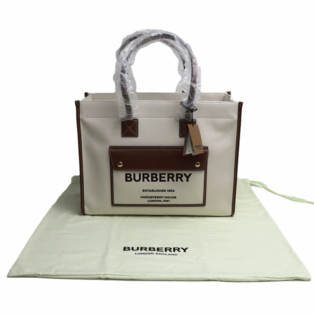 BURBERRY(バーバリー)のBURBERRY バーバリー ミディアム フレヤトート トートバッグ ナチュラル／タン 8044129 A1395 レディース【中古】【極美品】 レディースのバッグ(トートバッグ)の商品写真