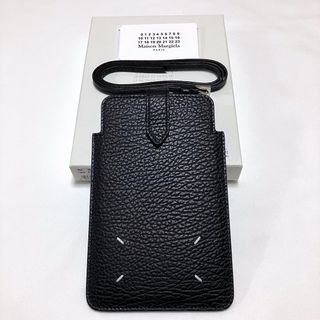 マルタンマルジェラ(Maison Martin Margiela)の新品 マルジェラ 22aw ミニポーチ フォンポーチ 黒 牛革 5325(ショルダーバッグ)