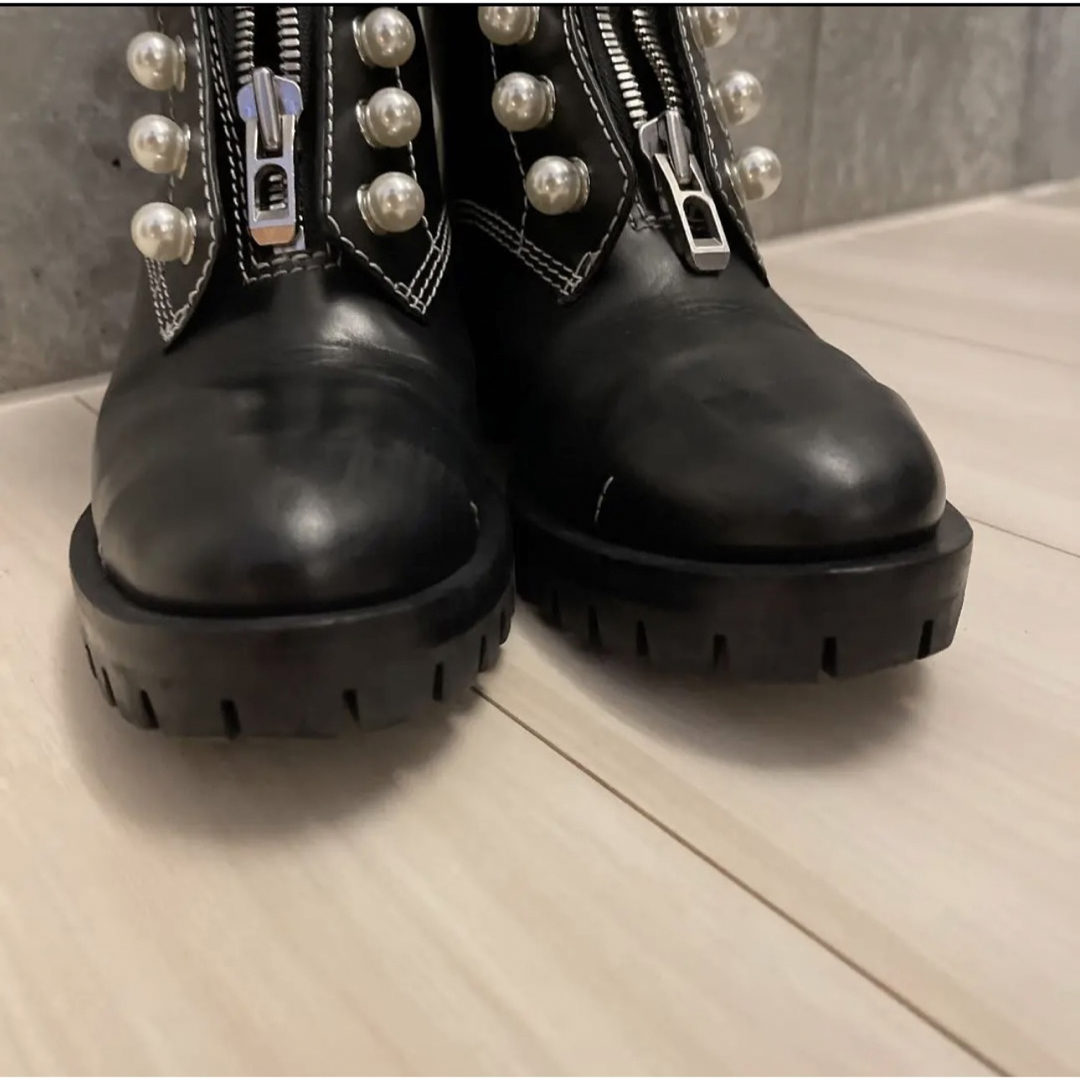 3.1 Phillip Lim - 3.1フィリップリム パール付きブラックブーツ