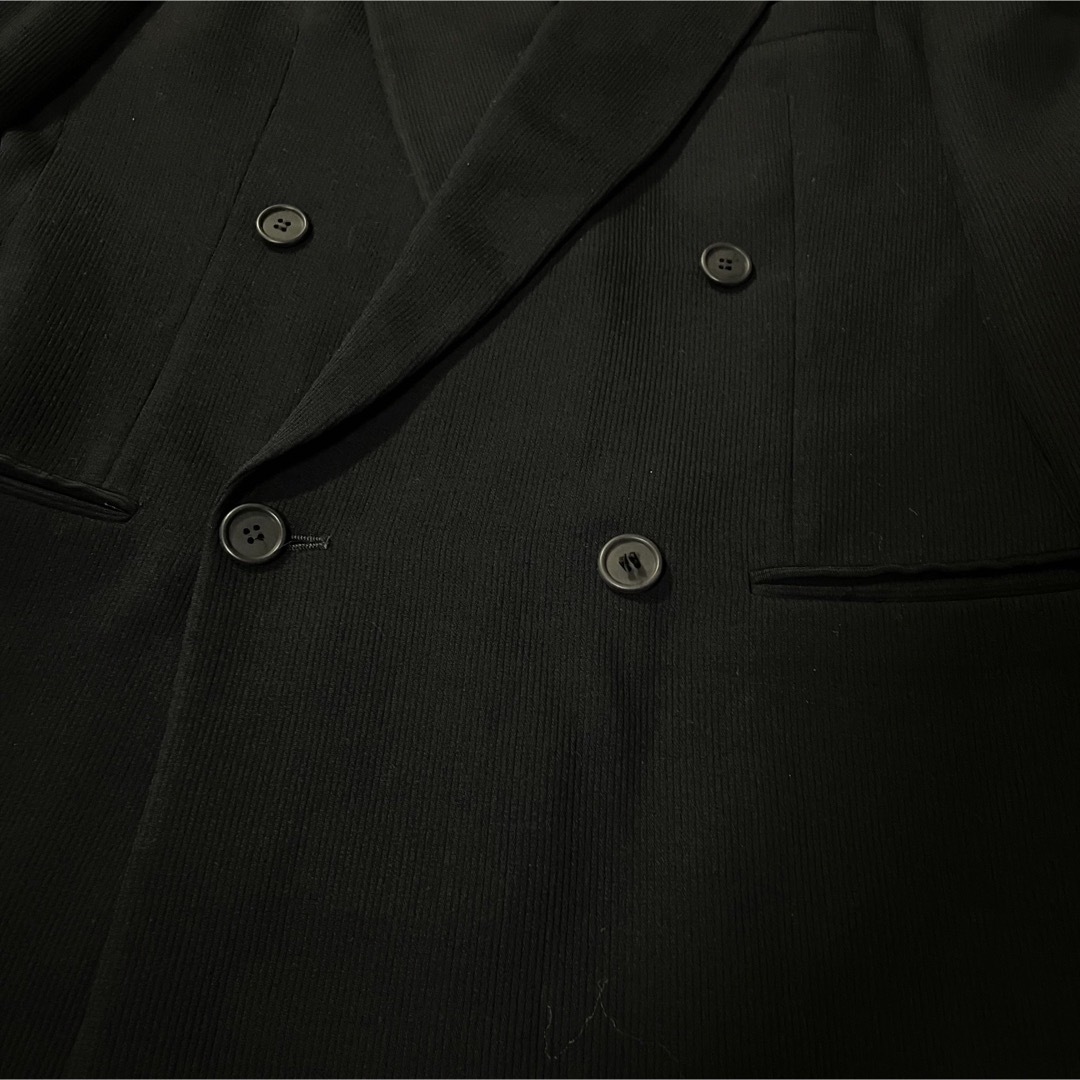 ジョルジオアルマーニ ダブル テーラドジャケット セットアップ スーツ ブラック 2