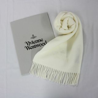 ヴィヴィアンウエストウッド(Vivienne Westwood)のVIVIENNE WESTWOOD ホワイト マフラー ユニセックス(マフラー/ショール)