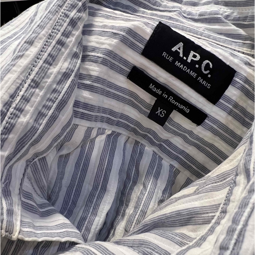 ショッピング売品 A.P.C ロングストライプシャツエーピーシー - トップス