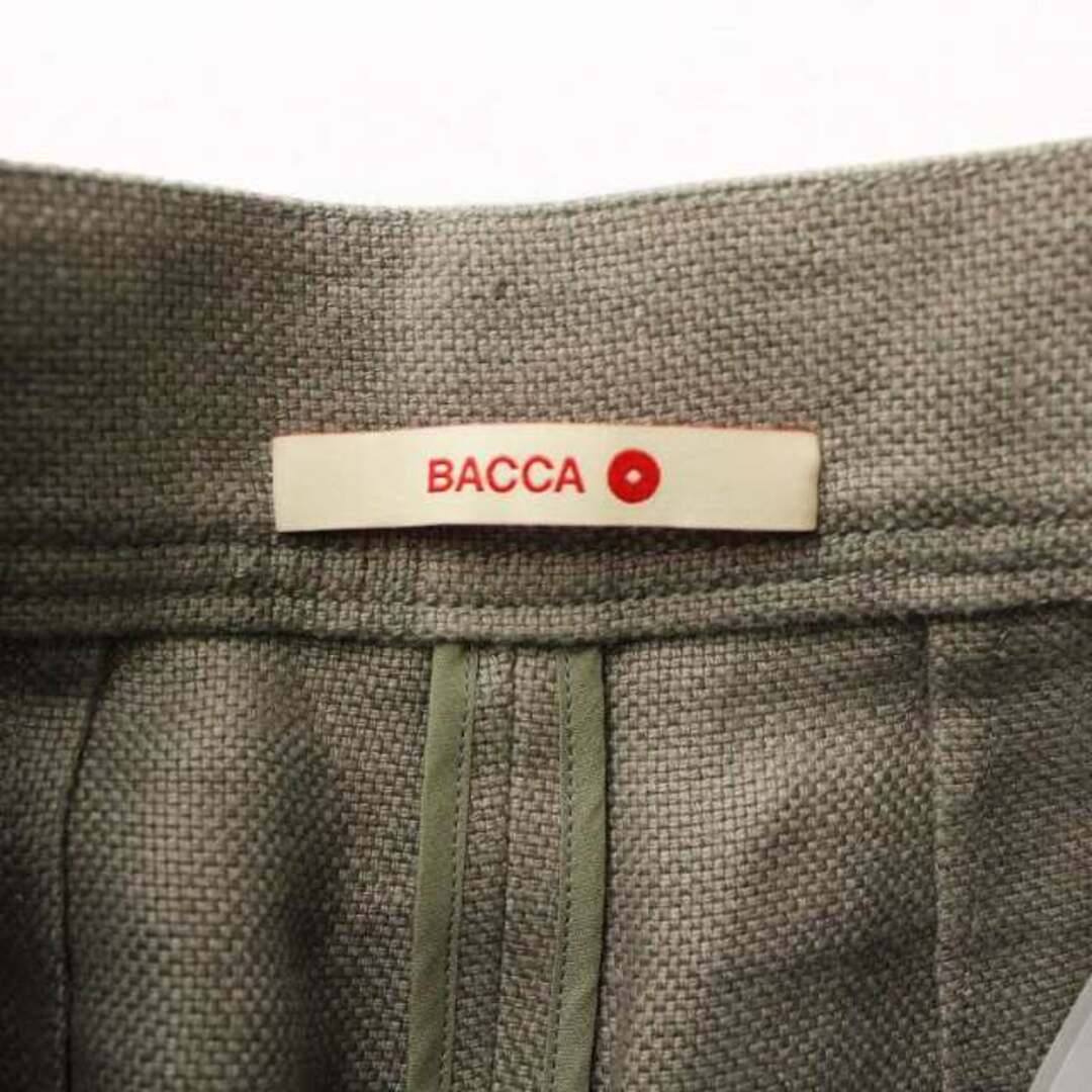 BACCA ショートパンツ ハーフパンツ 無地 リネン 34 XS グレーの通販