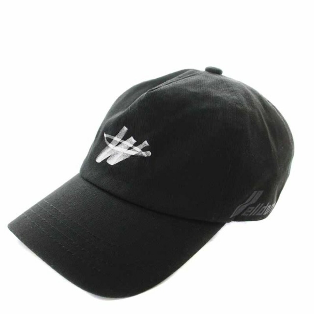 WE11DONE LOGO STAMP CAP 帽子 キャップ ONE 黒