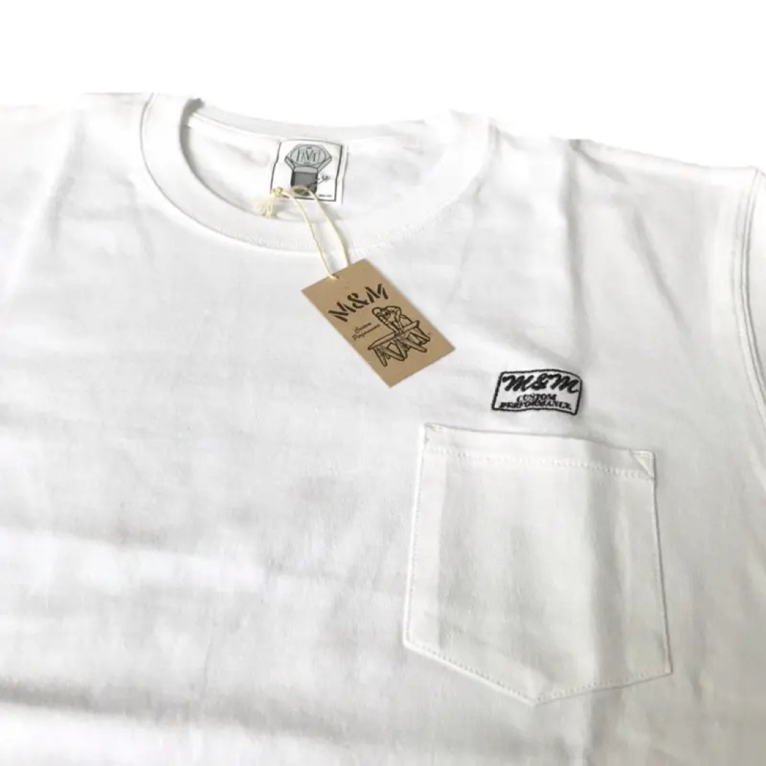 M&M(エムアンドエム)のエムアンドエム　Tシャツ/M&M バックプリント WHITE XL キムタク メンズのトップス(Tシャツ/カットソー(半袖/袖なし))の商品写真
