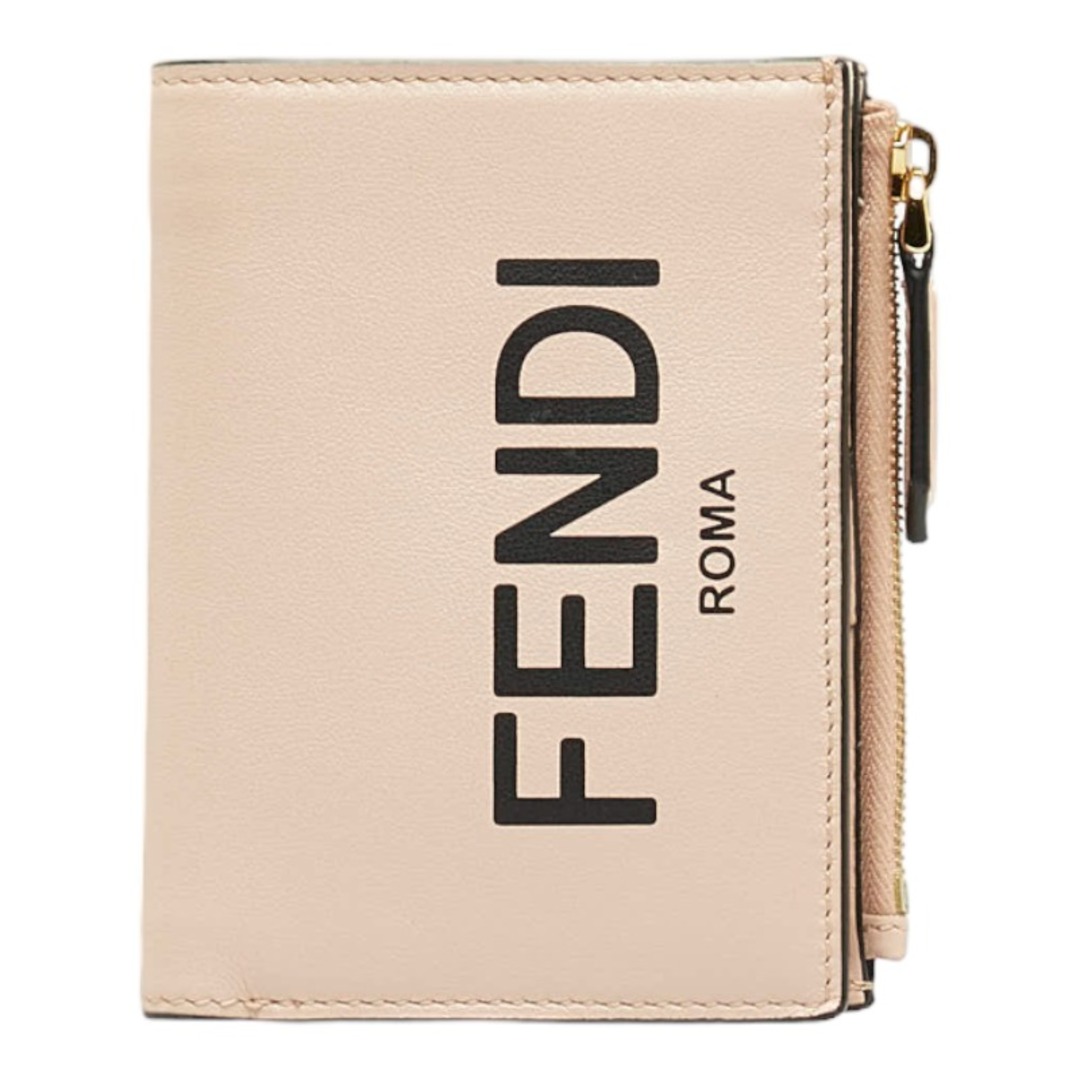 FENDI - 美品 フェンディ ロゴ 二つ折り財布 コンパクトウォレット
