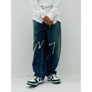 23AW Wism別注 Ancellm アンセルム デニムパンツ - デニム/ジーンズ