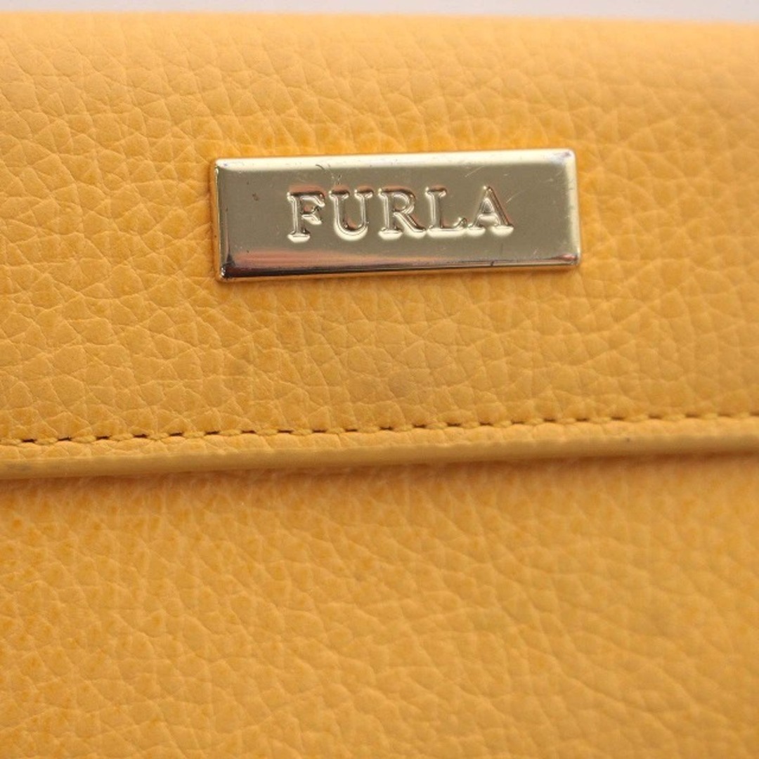 Furla - フルラ FURLA 財布 三つ折り ミニ財布 レザー 黄色の通販 by