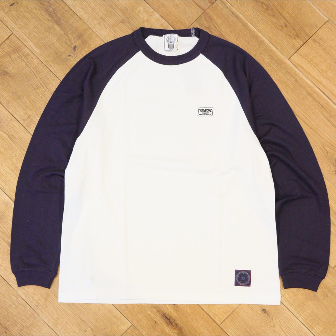 エムアンドエム ラグランロングスリーブTシャツ/M&M NAVY XL キムタク-