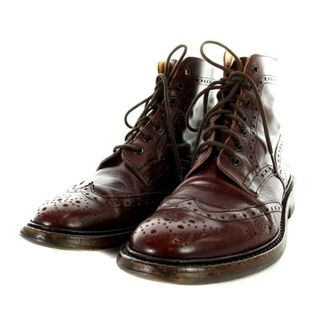 トリッカーズ(Trickers)のトリッカーズ ポールスミス メダリオン レースアップブーツ 7.5 26cm 茶(ブーツ)