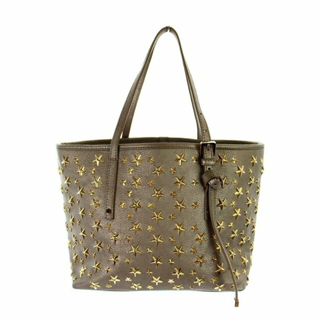 JIMMY CHOO - ジミーチュウ トートバッグ スタッズ メタリックグレー