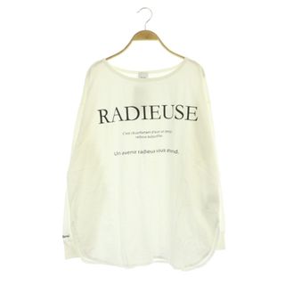 スピックアンドスパン(Spick & Span)のスピック&スパン 21SS RADIEUSEロゴロングTシャツ 長袖 F 白 黒(Tシャツ(長袖/七分))