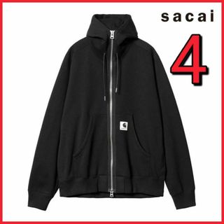 サカイ(sacai)の即日配送 Sacai Carhartt WIP Hoodie black(パーカー)