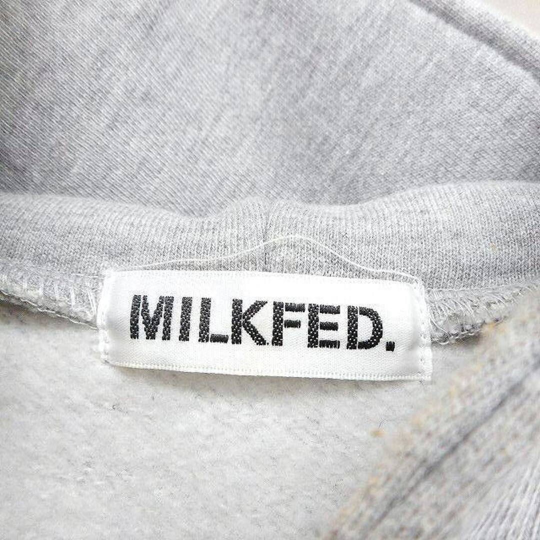 ミルクフェド MILKFED. スウエット パーカー ロゴワッペン 裏起毛 2