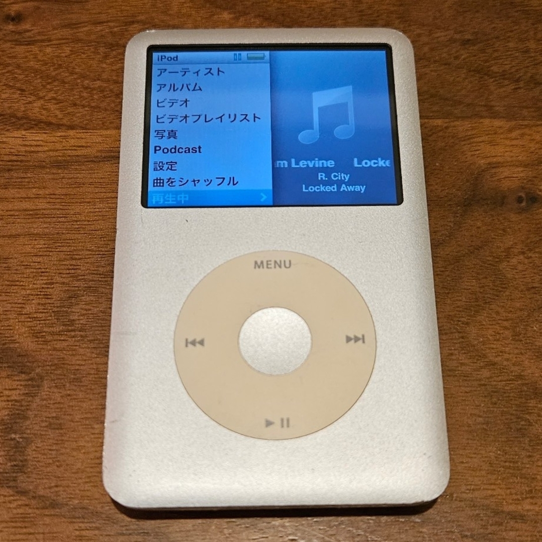 iPod(アイポッド)のipodclassic 80GB  Dock付き　A1238 スマホ/家電/カメラのオーディオ機器(ポータブルプレーヤー)の商品写真