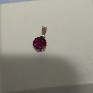 天然石☆ロードライトガーネット☆６mm ネックレストップ(ネックレス)