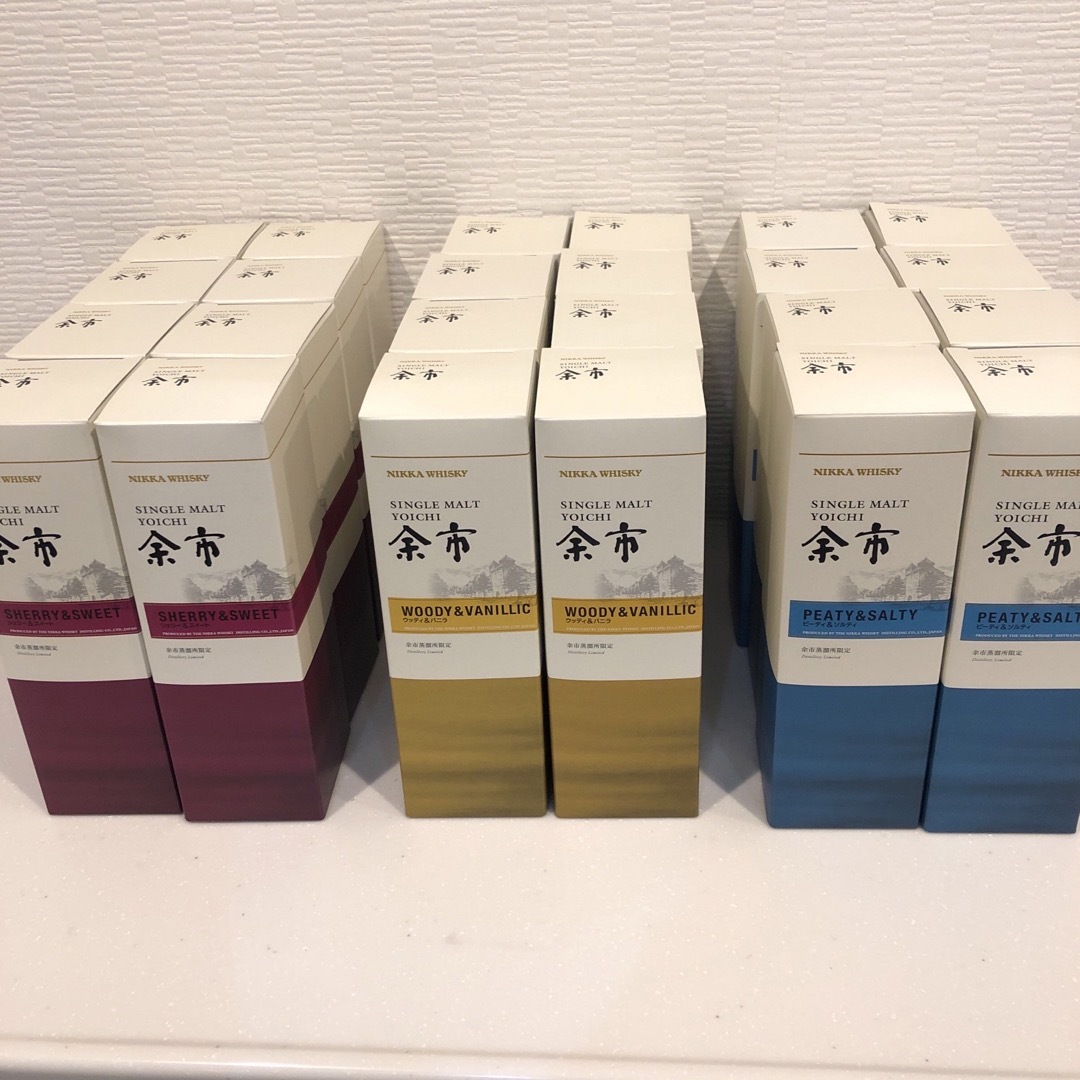 NIKKA/ニッカウイスキー 余市蒸留所限定シングルモルト余市3種 24本 ...