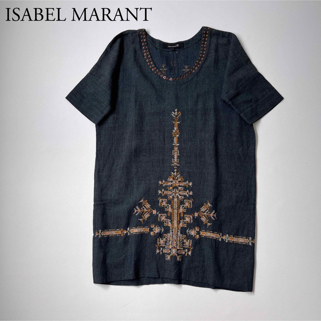 ISABEL MARANT イザベルマラン チュニックワンピース シルク リネン | フリマアプリ ラクマ