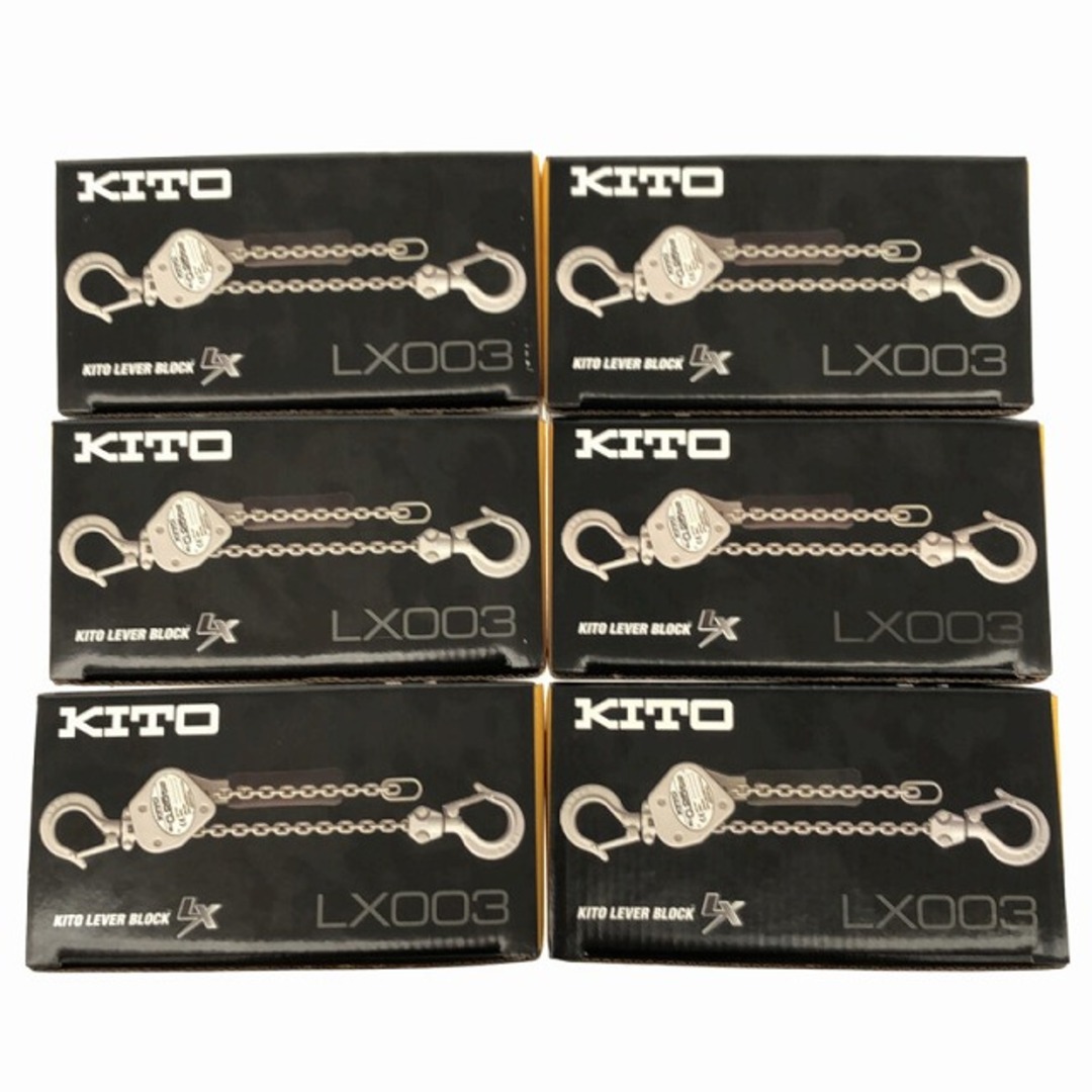 ☆未使用品 6個セット☆KITO キトー レバーブロック LX003 荷重250kg/0.25トン 揚程1.0m レバーホイスト 荷揚げ 吊り具  78054の通販 by 工具販売専門店Borderless(ラクマ店)｜ラクマ