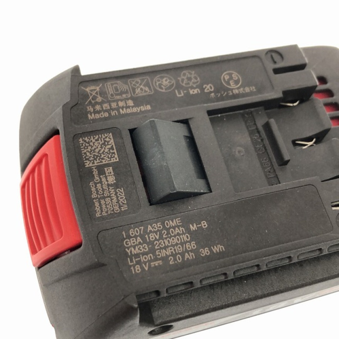 ☆未使用品 2台セット☆BOSCH ボッシュ 18V2.0Ah リチウムイオンバッテリ A1820LIB 蓄電池 ※コメント有り 78097