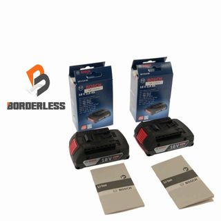 ☆未使用品 2台セット☆BOSCH ボッシュ 18V2.0Ah リチウムイオンバッテリ A1820LIB 蓄電池 ※コメント有り 78097
