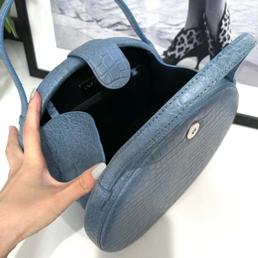 LOEWE - LOEWE ロエベ クロコダイル 2wayバッグ ブルーの通販 by