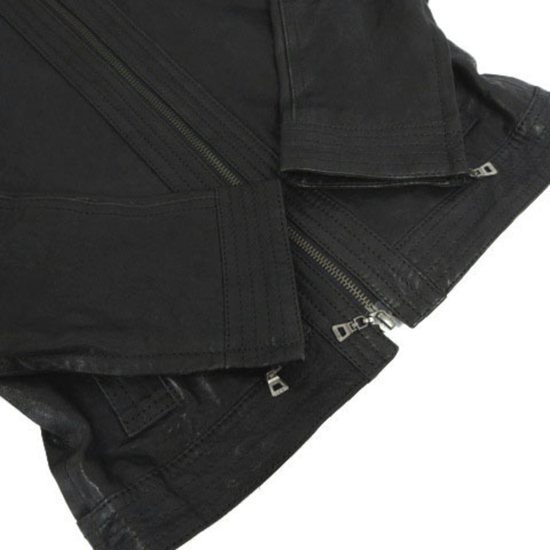 ICB(アイシービー)のiCB ジャケット ライダースジャケット シングル 羊革 レザー 黒 9 レディースのジャケット/アウター(ライダースジャケット)の商品写真