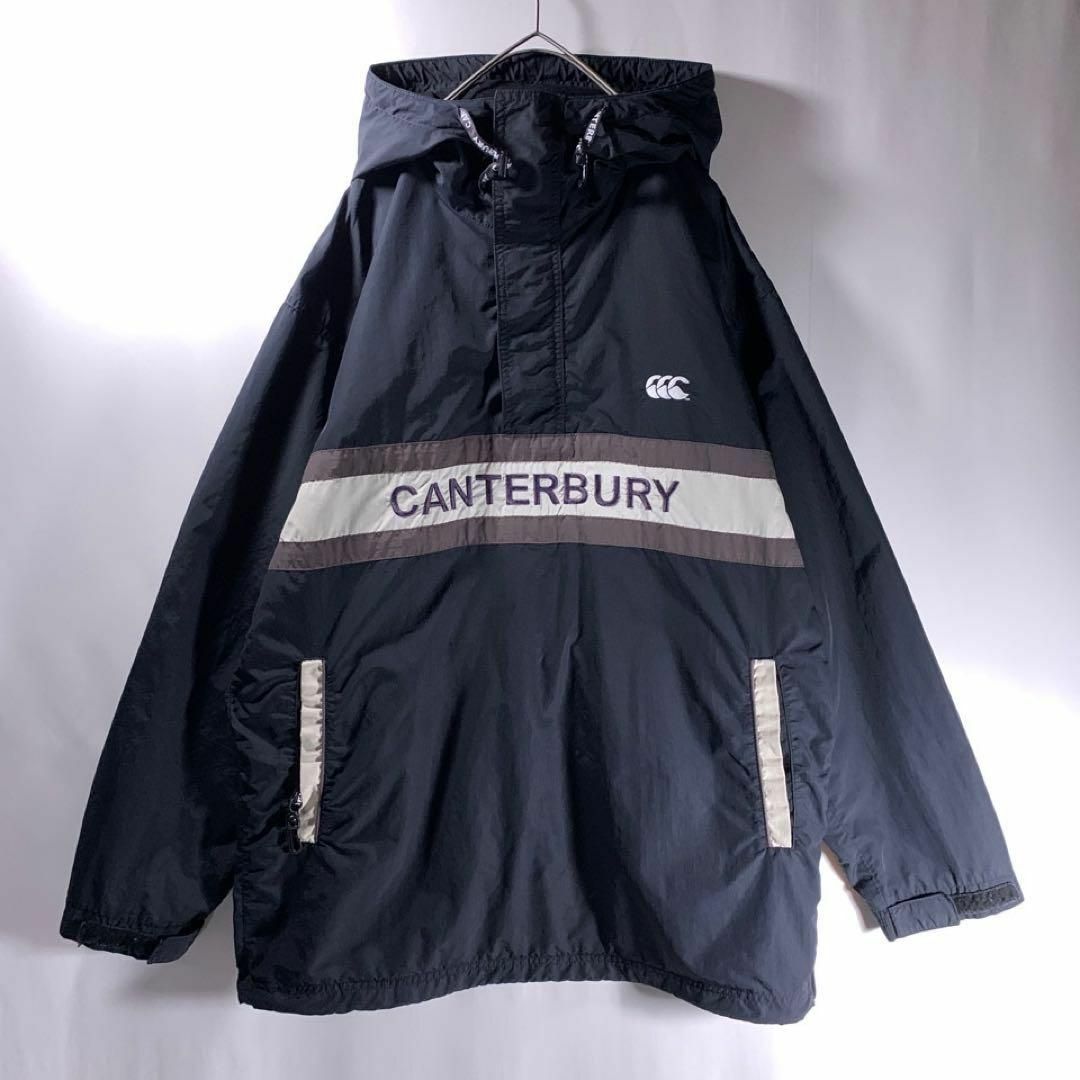 canterbury フリースジャケット　ボーダー　ゆるダボ