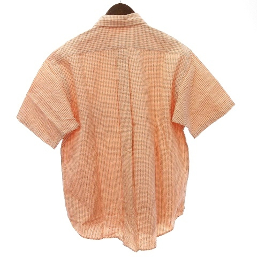 McGREGOR(マックレガー)のマックレガー マクレガー シャツ シアサッカー 半袖 チェック オレンジ L メンズのトップス(シャツ)の商品写真