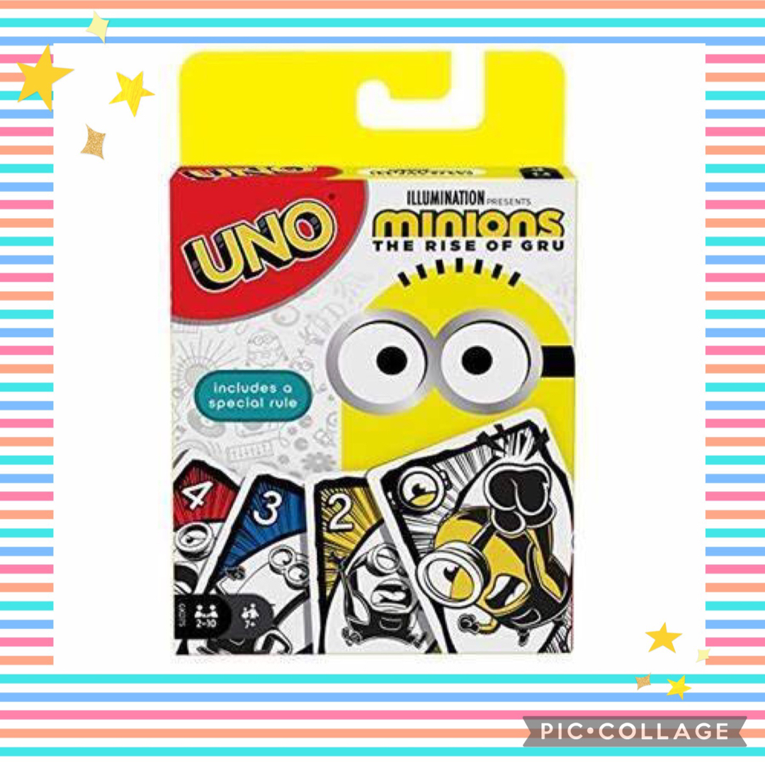 ミニオン(ミニオン)の【カードゲーム】minions2 UNO 新品　 エンタメ/ホビーのテーブルゲーム/ホビー(トランプ/UNO)の商品写真