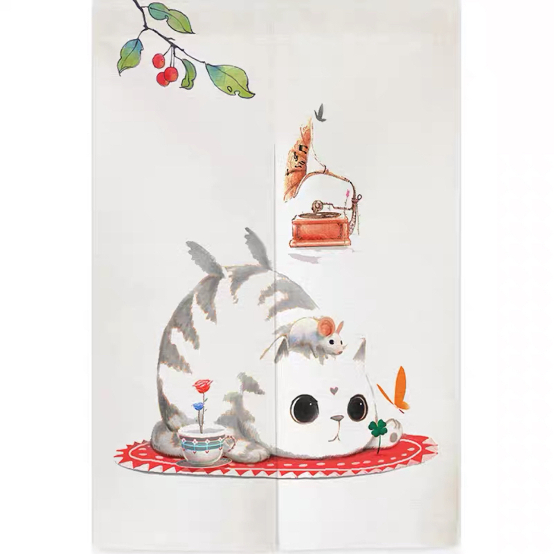 のれん ロング 暖簾 85×150 間仕切り 洋風 輸入雑貨 猫柄の通販 by ... のれん ロング 暖簾 85×150 間仕切り 洋風 輸入雑貨 猫柄