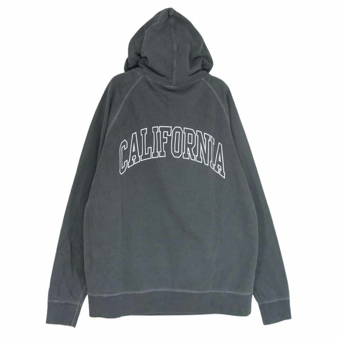 STANDARD CALIFORNIA スタンダードカリフォルニア パーカー Pima Cotton Hood Sweat ピマコットン フード ロゴ スウェット パーカー チャコール系 M【極上美品】