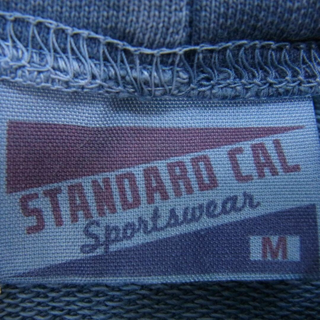 STANDARD CALIFORNIA(スタンダードカリフォルニア)のSTANDARD CALIFORNIA スタンダードカリフォルニア パーカー Pima Cotton Hood Sweat ピマコットン フード ロゴ スウェット パーカー ネイビー系 M【極上美品】【中古】 メンズのトップス(パーカー)の商品写真