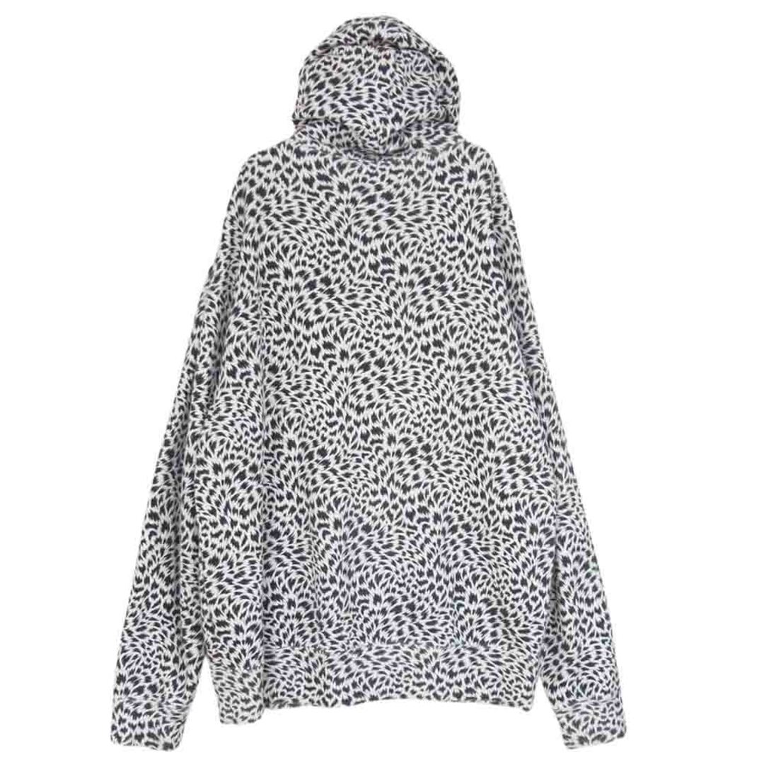 MINEDENIM マインデニム パーカー 22AW 2203-6001-07-XL2 Leopard Zip Hoodie レオパード ジップ  フーディー パーカ ホワイト系 ブラック系 XL【中古】