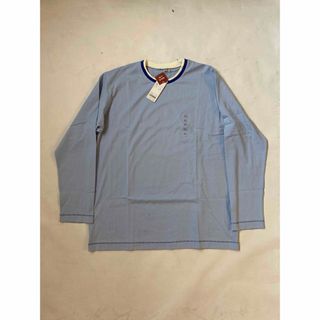 ユニクロ(UNIQLO)の貴重 ↑ デッドストック UNIQLO レイヤード・カットソー タグ付　Blue(Tシャツ/カットソー(七分/長袖))