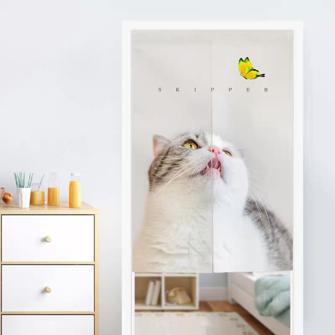 のれん ロング 暖簾 85×150 間仕切り 洋風 輸入雑貨 猫柄 cat ネコ | フリマアプリ ラクマ のれん ロング 暖簾 85×150 間仕切り 洋風 輸入雑貨 猫柄