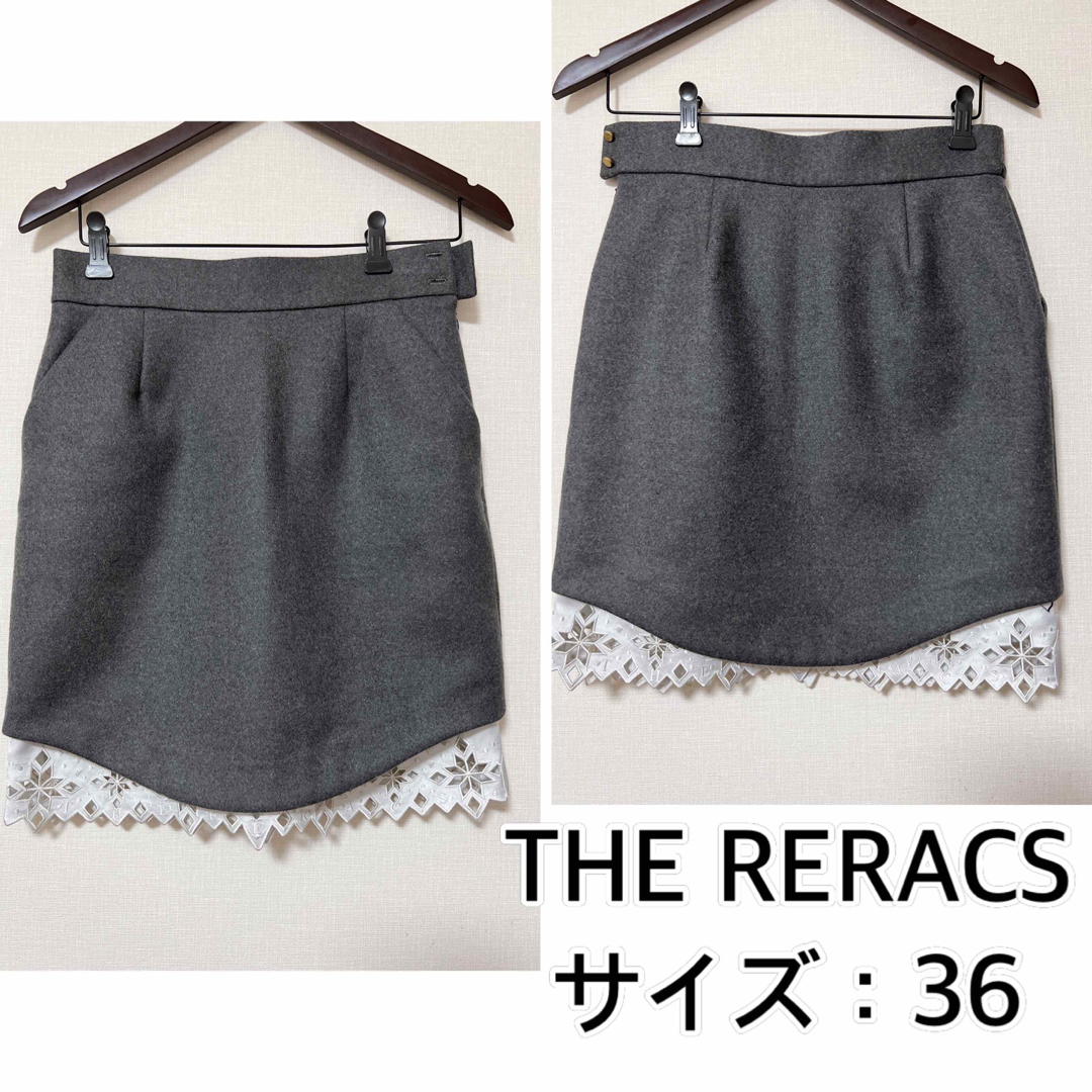 THE RERACS❤️ウールスカート　ザリラクスミニスカート