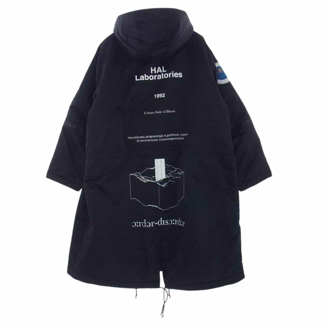 UNDERCOVER アンダーカバー モッズコート 18AW UCV4302-2 オーバーサイズ ツイル ナイロン モッズ コート ブラック系  2【中古】