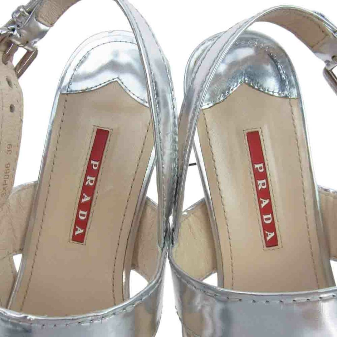 PRADA - PRADA プラダ サンダル 3XP066 レザー ヒール サンダル